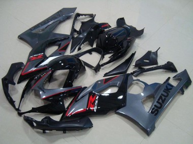 2005-2006 Suzuki GSXR 1000 Motorcycle Fairings - Glossy Black Matte Black Red Canada