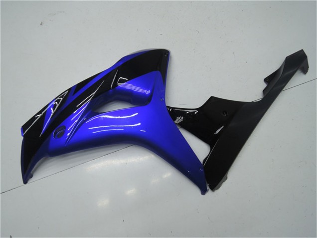 2006-2007 Honda CBR1000RR Motorcycle Fairing Kits - Blue Glossy Black Canada