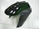 2006-2007 Kawasaki ZX10R Motorcycle Fairing Kits - Glossy Black Red Flame Canada
