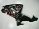 2006-2007 Kawasaki ZX10R Motorcycle Fairing Kits - Glossy Black Red Flame Canada
