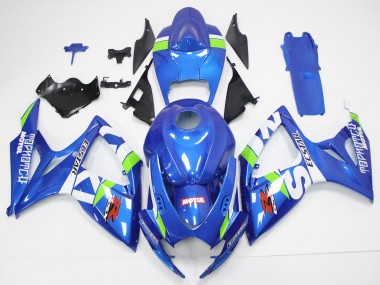 2006-2007 Suzuki GSXR 600/750 Motorcycle Fairings - Blue White Green Red Canada