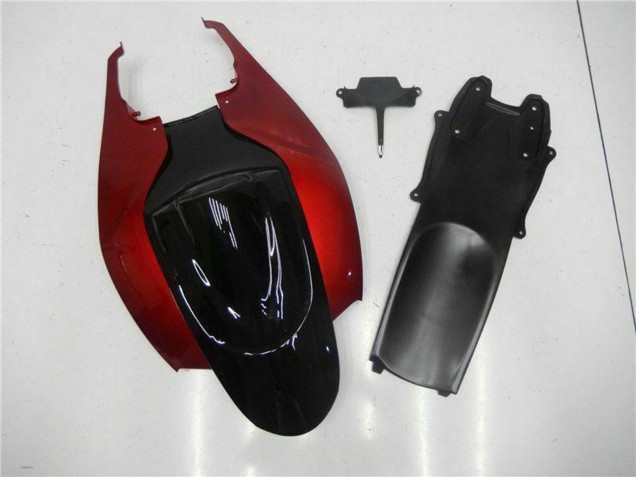 2006-2007 Suzuki GSXR 600/750 Motorcycle Fairing - Red Glossy Black Canada