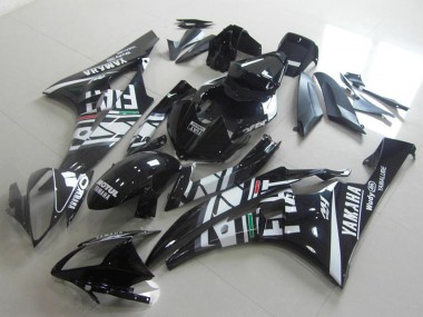 2006-2007 Yamaha YZF R6 Motorcycle Fairings - White Glossy Black Green Red Fiat Yamalube Motul Canada