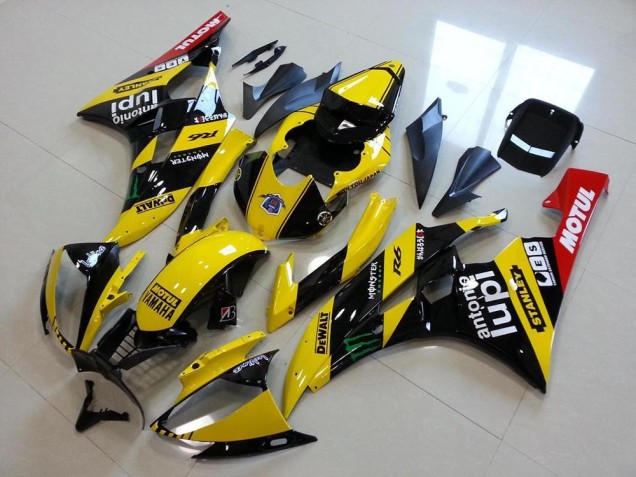2006-2007 Yamaha YZF R6 Motorcycle Fairings - Yellow Glossy Black Red Green Motul Monster Canada