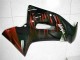 2006-2008 Kawasaki EX650 Motorcycle Fairings - Glossy Black Red Flame Canada