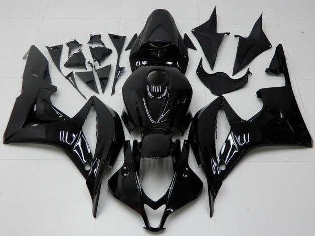 2007-2008 Honda CBR600RR Motorcycle Fairings - Glossy Black Canada