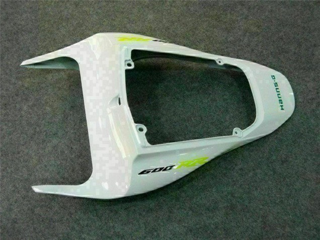 2007-2008 Honda CBR600RR Motorcycle Fairing - White Green Glossy Black Hannspree Canada
