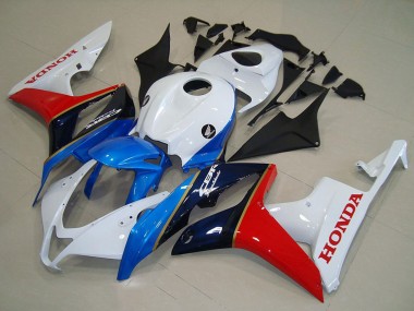 2007-2008 Honda CBR600RR Motorcycle Fairing - White Blue Red Glossy Black Canada