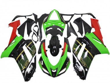2007-2008 Kawasaki ZX6R Motorcycle Fairing - Green Black Canada