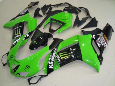 2007-2008 Kawasaki ZX6R Motorcycle Fairings - Monster Green Canada