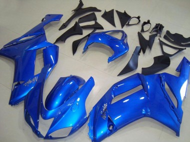 2007-2008 Kawasaki ZX6R Abs Motorcycle Fairings - Blue Canada