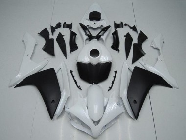 2007-2008 Yamaha YZF R1 Motorcycle Fairing - White Matte Black Canada