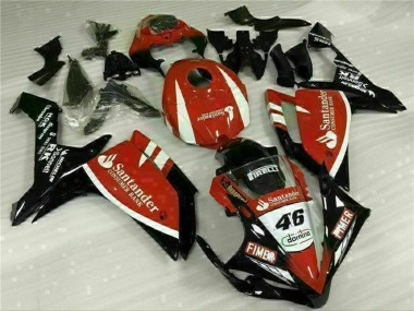 2007-2008 Yamaha YZF R1 Motorcycle Fairings - Red White Black Fimer Santander 46 Canada