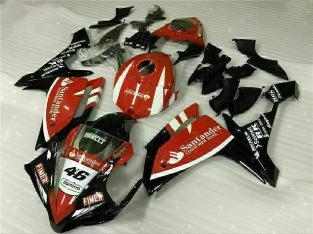 2007-2008 Yamaha YZF R1 Motorcycle Fairings - Red White Black Fimer Santander 46 Canada