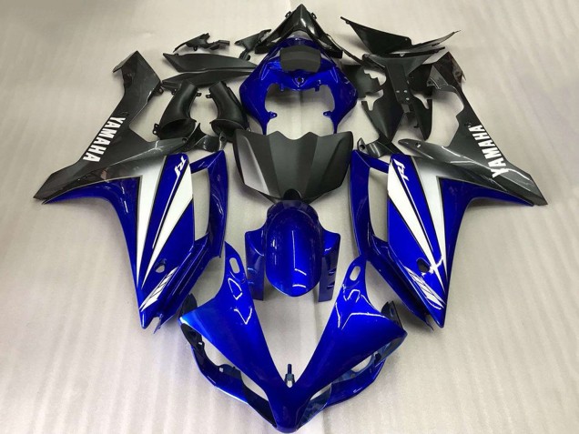 2007-2008 Yamaha YZF R1 Motorcycle Fairings - Blue White Matte Black Canada