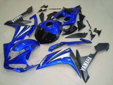 2007-2008 Yamaha YZF R1 Motorcycle Fairings - Blue White Black Canada