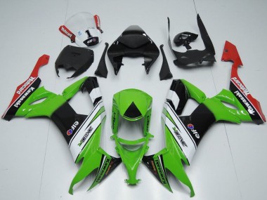 2008-2010 Kawasaki ZX10R Motorcycle Fairings - Green White Black Red Elf Motorrad Canada