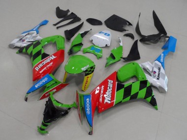 2008-2010 Kawasaki ZX10R Motorcycle Fairings - Green Red Blue Black Motocard Canada
