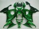 2008-2010 Kawasaki ZX10R Motorcycle Fairings - Glossy Black Green Flame Canada