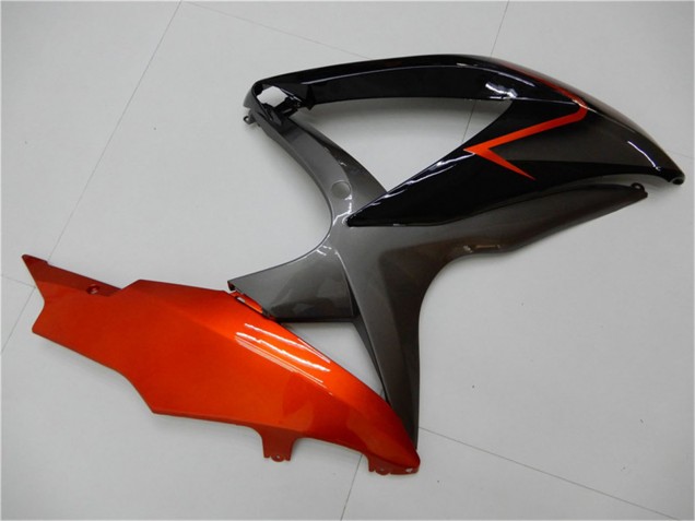 2008-2010 Suzuki GSXR 600/750 Motorcycle Fairings - Orange Grey Glossy Black Canada