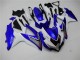 2008-2010 Suzuki GSXR 600/750 Motorcycle Fairings - White Blue Black Red Line Canada