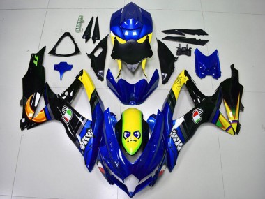 2008-2010 Suzuki GSXR 600/750 Motorcycle Fairings - Blue Yellow Shark Canada