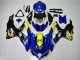 2008-2010 Suzuki GSXR 600/750 Motorcycle Fairings - Blue Yellow Shark Canada