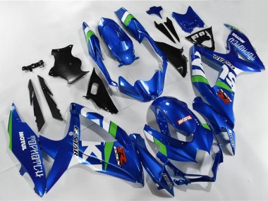 2008-2010 Suzuki GSXR 600/750 Motorcycle Fairings - Blue White Green Black Canada