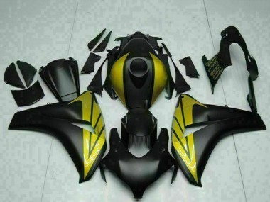2008-2011 Honda CBR1000RR Motorcycle Fairings - Matte Black Gold Canada