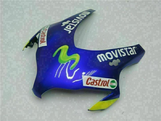 2008-2011 Honda CBR1000RR Motorcycle Fairings - Blue Yellow Green MoviStar Castrol Canada