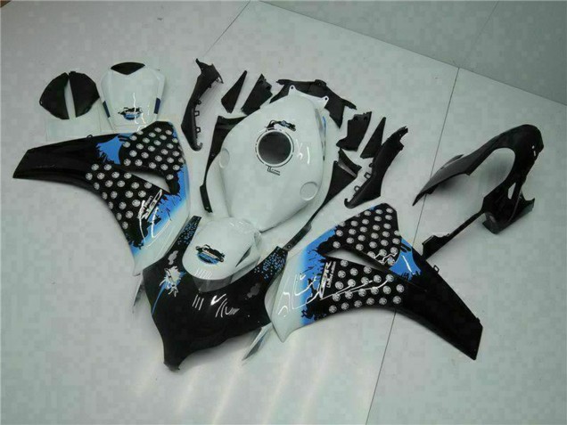 2008-2011 Honda CBR1000RR Motorcycle Fairing - White Blue Glossy Black Canada