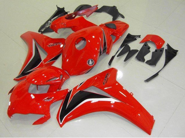 2008-2011 Honda CBR1000RR Motorcycle Fairings Kit - Red Glossy Black Canada