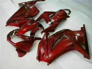 2008-2012 Kawasaki EX250 Motorcycle Fairings - Maroon Red Canada