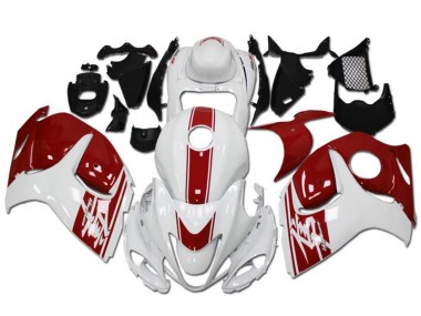 2008-2020 Suzuki GSXR 1300 Hayabusa Motorcycle Fairings - White Red Canada