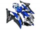 2008-2016 Yamaha YZF R6 Motorcycle Fairings - White Blue Matte Black Yamalube Canada