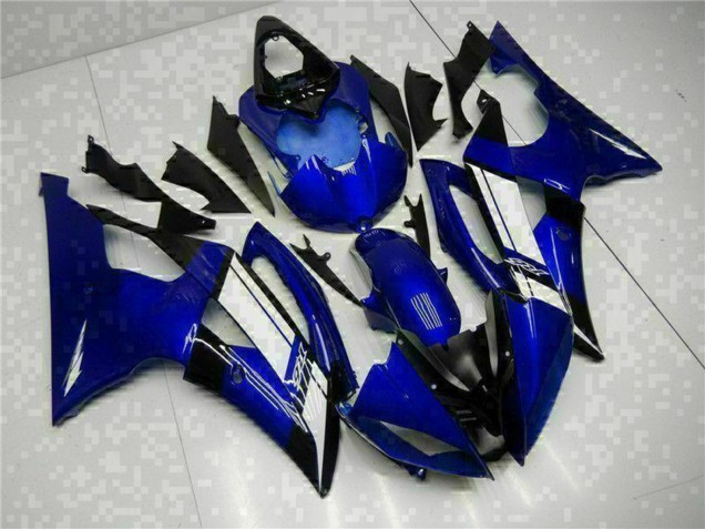 2008-2016 Yamaha YZF R6 Motorcycle Fairings - Blue White Canada