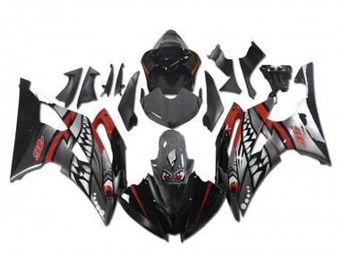 2008-2016 Yamaha YZF R6 Motorcycle Fairings - Red Silver Grey Shark Canada