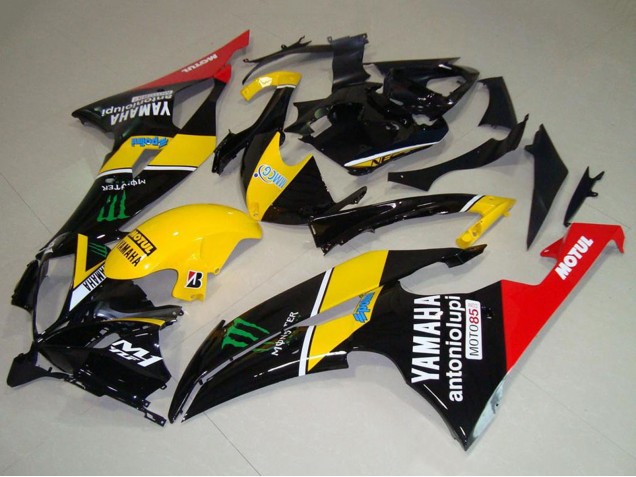 2008-2016 Yamaha YZF R6 Motorcycle Fairings - Yellow Red Glossy Black Green Monster Motul Canada