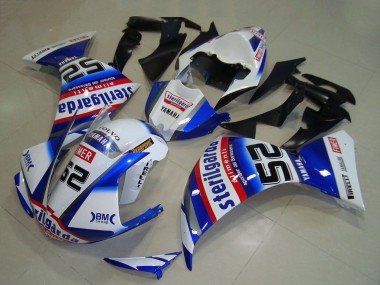 2009-2011 Yamaha YZF R1 Motorcycle Fairings - White Blue Red Black Sterilgarda Canada