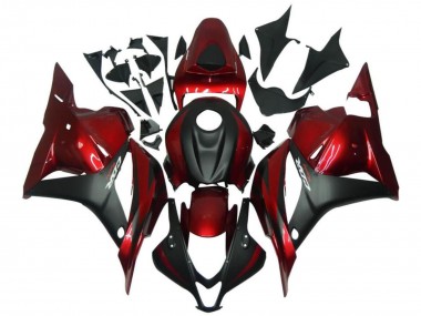 2009-2012 Honda CBR600RR Motorcycle Fairings - Red Matte Black Canada