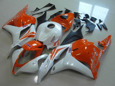 2009-2012 Honda CBR600RR Motorcycle Fairings - White Orange HRC Canada