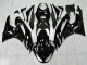 2009-2012 Kawasaki ZX6R Motorcycle Fairings - Glossy Black White Ninja Canada