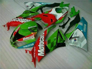 2009-2012 Kawasaki ZX6R Motorcycle Fairings - Green White Red Black Blue Motocard Canada