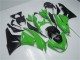 2009-2012 Kawasaki ZX6R Motorcycle Fairing Kits - Green Glossy Black Canada