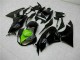 2009-2012 Kawasaki ZX6R Motorcycle Fairings - Glossy Black Green Canada