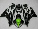 2009-2012 Kawasaki ZX6R Motorcycle Fairings - Glossy Black Green Canada
