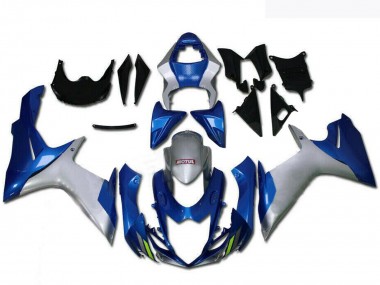 2011-2024 Suzuki GSXR 600/750 Motorcycle Fairings - Silver Blue Canada