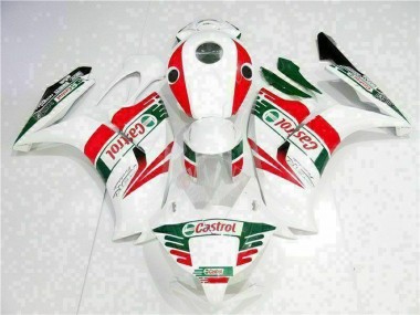 2012-2016 Honda CBR1000RR Motorcycle Fairing - White Red Green Castrol Canada