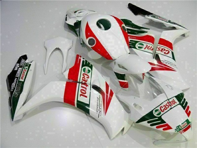 2012-2016 Honda CBR1000RR Motorcycle Fairing - White Red Green Castrol Canada