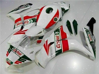 2012-2016 Honda CBR1000RR Motorcycle Fairing - White Red Green Castrol Canada